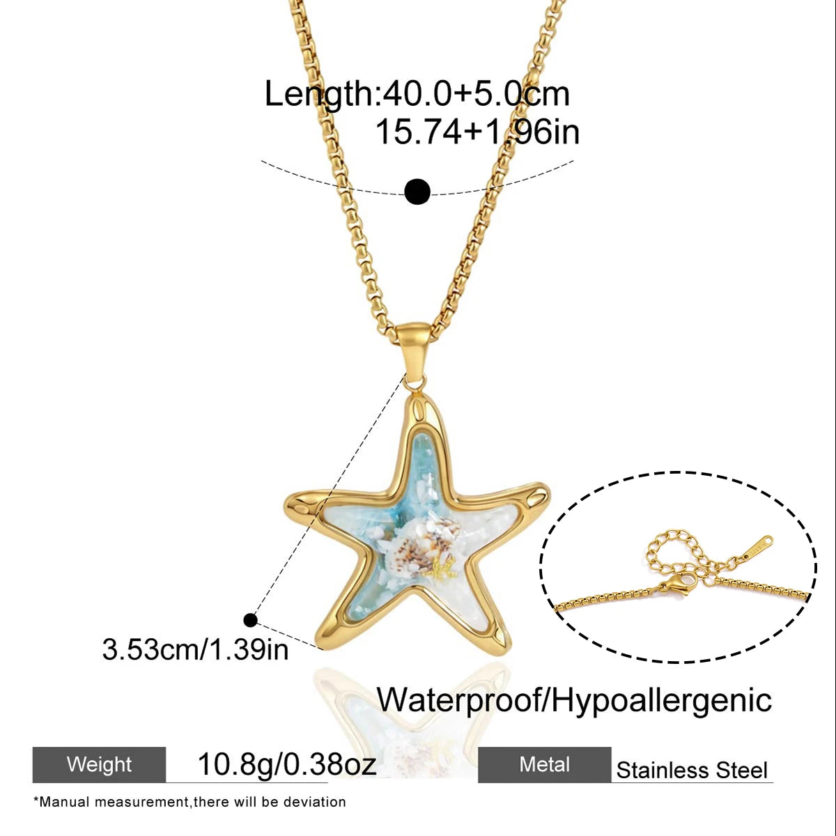 Yori Resin Seashell Ocean-themed Earrings For Women Minimalist 18k Gold Plated Stainless Steel Earrings Fashion Jewelry Gift